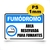 2 Placas Sinalização Área Para Fumantes Fumódromo - loja online