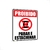 Placa Proibido Parar e Estacionar Vermelho 40x50cm