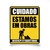 Placa De Cuidado Estamos Em Obra Desculpe O Transtorno 32x40cm - loja online