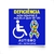 5 Adesivos Para Carro PCD Autismo Com Lei Sinalização 13x13cm - 2M