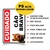 Placa Cuidado Com O Cão Pitbull 30x20cm - comprar online