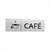 Placa De Sinalização Café Escritório Cantinho do Café Aço Escovado 30x10cm - comprar online