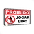 Placa De Sinalização Aviso Proibido Jogar Lixo - comprar online