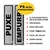 2 Placas Sinalização Puxe Empurre em Aço Escovado 20x5cm na internet