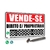 Placa Vende-se Direto C/ Proprietário + Caneta Editável 60x40cm