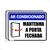 2 Placas De Sinalização Mantenha A Porta Fechada Ar Condicionado 20x15cm - comprar online