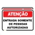 2 Placas Aviso Atenção Entrada Apenas P/ Pessoas Autorizadas