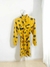 Vestido Amarelo Detalhes Pretos Tamanho P - Elegante Fortaleza Brechó