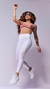 Conjunto Superação Tilobal Branco e Rosê