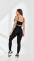 Conjunto Top e Legging Trilobal com Text. Preto - Company Fitness And Beach