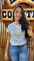 T-SHIRT AZUL TOURO AZUL BRILHO - BUPHALLOS