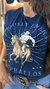 BLUSA AZUL MARINHO BRILHO - BUPHALLOS - Moda Country 3M