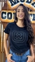 CAMISETA FEMININA CUSTM SLIM ESTAMPADO COM BRILHO - TXC