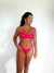 Conjunto de Lingerie Tamy- Rosa, Todo em Renda Chantily.