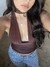 Cropped Livia Marrom na internet