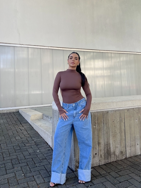 Body Recorte Marrom - comprar online