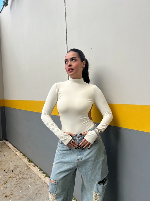Body Recorte Off White - comprar online