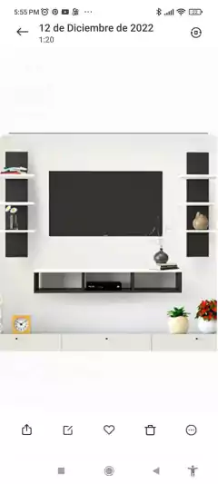 Rack Flotante + 2 Repisas - mueblesnorte