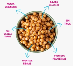 Garbanzos Tostados Sabor Queso 75g - X8u - comprar online