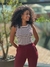 Regata listrada burgundy e off - comprar online