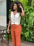 Calça Pantalona Viscolinho Telha na internet