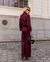 Calça Pantalona Viscolinho Vinho - loja online