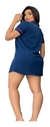 CAMISOLA FEMININA ALGODÃO AZUL MARINHO na internet