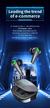 Lenovo-Thinkplus Fones de ouvido sem fio com microfone Gaming, fones de ouvido i - loja online
