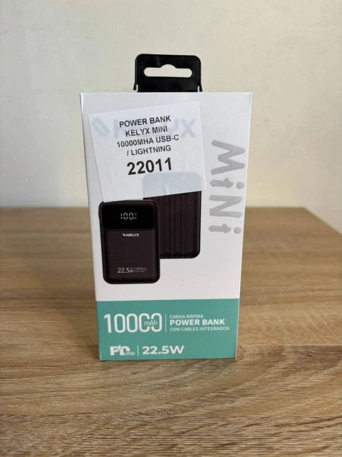 Power Bank Kelyx Mini 10000MHA USB-C Lightning Carga Rapida