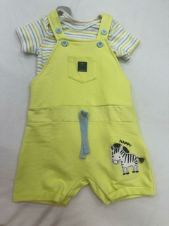 Conjunto Jardinheira com Body - Zebra - comprar online