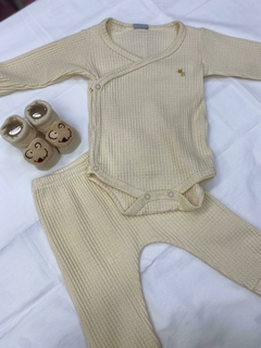 CONJUNTO BODY KIMONO LONGO ALGODÃO SUSTENTÁVEL