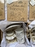 Kit casal xícaras no mdf Cru com pote de biscoito
