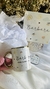 kit Caneca Golden com caixa mdf branca 15x15x12 +sache de cafe - comprar online