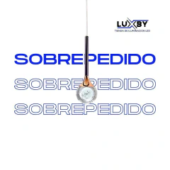 Lámpara Colgante MOONLIGHT - Elegancia Celestial en Cristal y Aluminio 26cm de Altura y 8cm de Diametro con cable ajustable