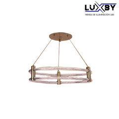 Lámpara Colgante RODEO - Elegancia Circular en Acrílico y Aluminio Acrilico y Aluminio, diametros de 50cm con altura de 10.5cm - comprar en línea