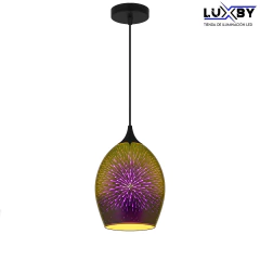 Lámpara Led 3D Colgante Moderno Dorado Apagado Modelo "Destello Galáctico"
