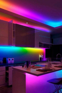 Tira Led 5050 RGB Secuencial 12V Bluetooth App IP65 Caballo de Troya Running Strip - Luxby Iluminacion