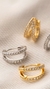 Argola dupla cristal