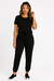Imagem do Conjunto de Suede Feminino Calça e Blusa Macio e Confortável