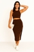 Conjunto Feminino Saia e Regata Ribana Premium Level - Level