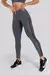 CALÇA LEGGING COM TULE LATERAL (CHUMBO)