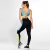 Top Fitness Trilobal com Nó Vazado Azul Bebê - comprar online