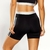 Short Fitness Poliamida Preto com Chapado e Cadarço Prata - comprar online