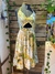 Vestido estampado frente única na internet