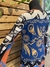 Vestido estampado crepe manga - loja online