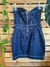 Vestido Denim Sem Alça - Brechó Maria's Bonita