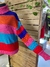 Casaco de tricot cores - Brechó Maria's Bonita