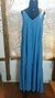 Vestido longo Linho azul