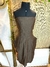 Vestido linho marrom sem alça