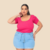 Blusa Manga Franzida Canelada Plus Size Basic - loja online